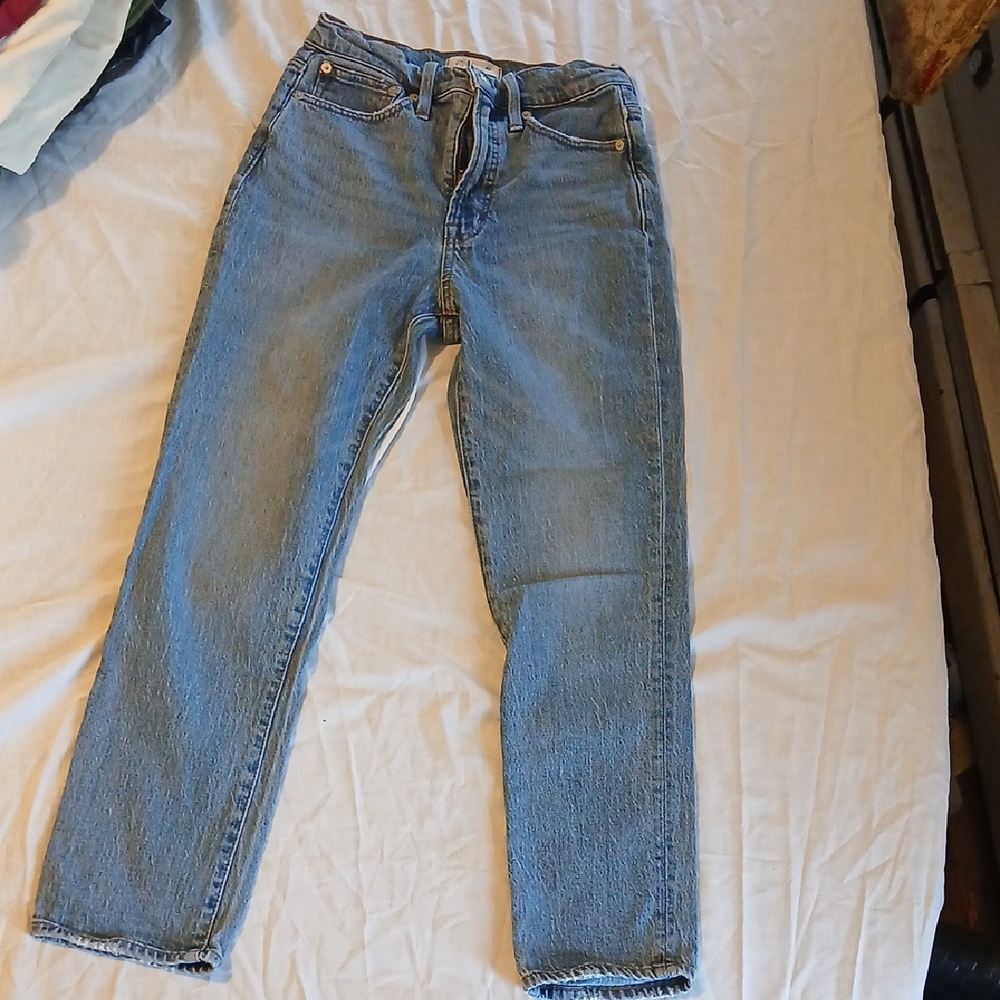 Madewell The Perfect Vintage Jean Light Blue Straight Size 25